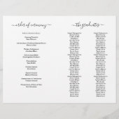 Programma Afstuderen kleuterschool (2 kol.) Flyer (Achterkant)