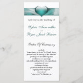 programma aqua Wedding Programmakaart (Voorkant)