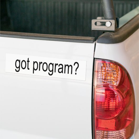 programma arial smal jpeg bumpersticker (Op Truck)