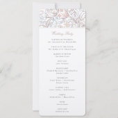 Programma Bruiloft Gouden Lelies William Morris (Achterkant)