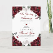 Programma Burgundy & Silver Tiara Quinceanera (Achterkant)