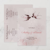 Programma Cherry Blossom Sakura en Floral Swallows (Voorkant / Achterkant)