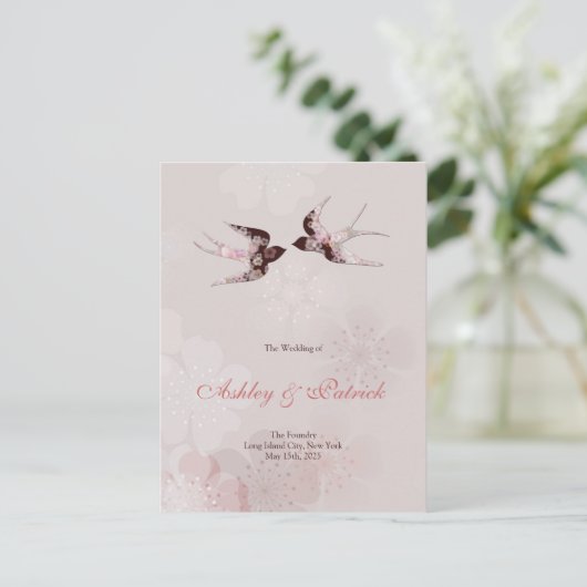 Programma Cherry Blossom Sakura en Floral Swallows (Staand voorkant)