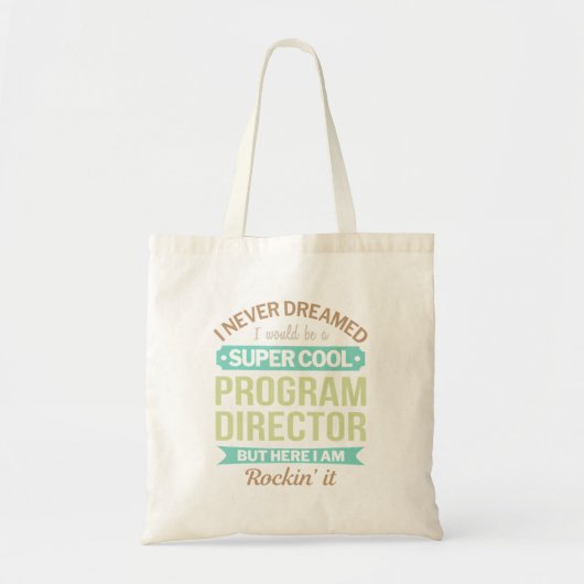 Programma Directeur Gift Grappige Waardering Tote Bag (Voorkant)