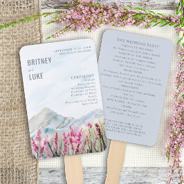 Programma Dusty Blue Waterverf Mountain Meadow Handwaaier