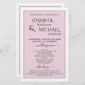 Programma | Eenvoudig en modern (Voorkant / Achterkant)