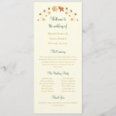 Programma Elegant Autumn Leaves Programmakaart (Voorkant)