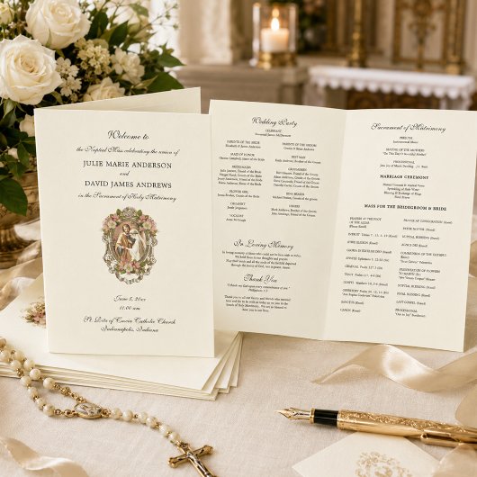 Programma Elegant katholieke bruiloft voor Latijns