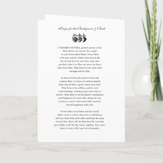 Programma Elegant katholieke bruiloft voor Latijns (Achterkant)