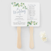 Programma Eucalyptus Weddenschap Handwaaier (Voorkant en achterkant)