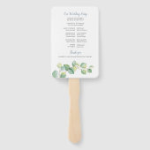 Programma Eucalyptus Weddenschap Handwaaier (Achterkant)