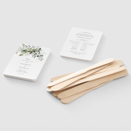 Programma Eucalyptus Weddenschap Handwaaier (Niet-gemonteerd)