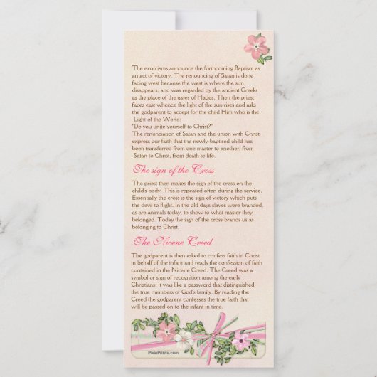 programma Floral Baptismal 2/5 (Achterkant)