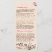 Programma Floral Baptismal 4/5 Programmakaart (Achterkant)