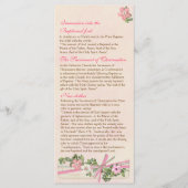 Programma Floral Baptismal 4/5 Programmakaart (Voorkant)