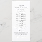  programma Floral Wedding (Achterkant)