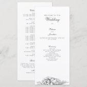  programma Floral Wedding (Voorkant / Achterkant)