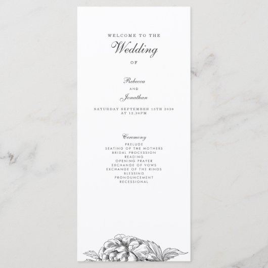  programma Floral Wedding (Voorkant)
