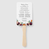 programma Floral Wedding Herfst, vers Handwaaier (Achterkant)