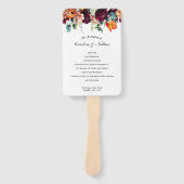 programma Floral Wedding Herfst, vers Handwaaier (Voorkant)