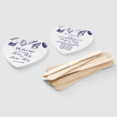 Programma Hand Fan Shells Strand Bruiloft Zee Handwaaier (Niet-gemonteerd)