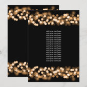 Programma Insert Gold Hollywood Glam (Voorkant / Achterkant)