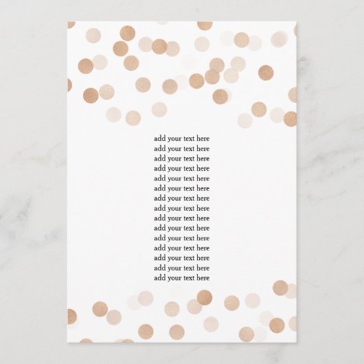 Programma Invoegen Nep Koper Folie Glitter Lichtje Programmakaart (Voorkant)