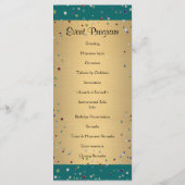 Programma Jewel Confetti Verjaardagsfeest Programmakaart (Achterkant)