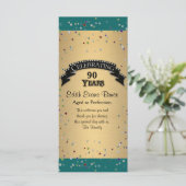 Programma Jewel Confetti Verjaardagsfeest Programmakaart (Staand voorkant)