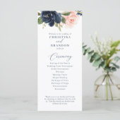 Programma marineslag en bruinroze bruiloft (Staand voorkant)