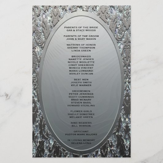 Programma | Metallic Etched Silver-look (Achterkant)