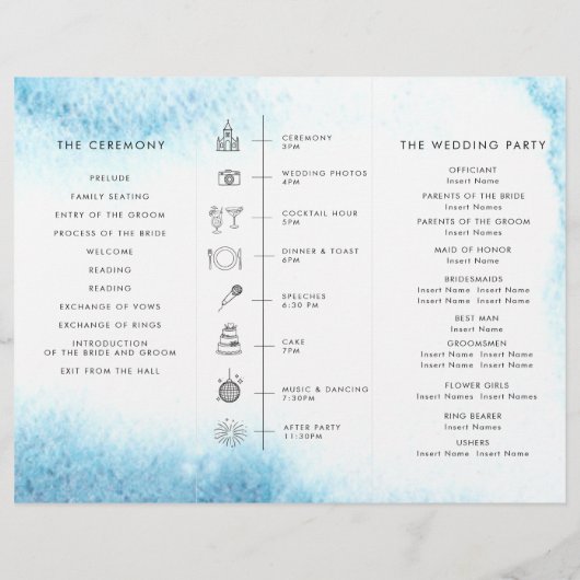 Programma Minimalistische Tijdlijn voor een Modern Flyer (Achterkant)