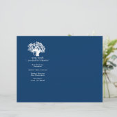 Programma Navy Tree of Life Bar Mitzvah (Staand voorkant)