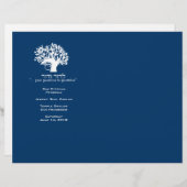 Programma Navy Tree of Life Bar Mitzvah (Voorkant / Achterkant)
