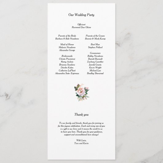 programma programmakaart (Achterkant)