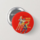  programma Roller Derby Ronde Button 5,7 Cm (Voorkant /achterkant)