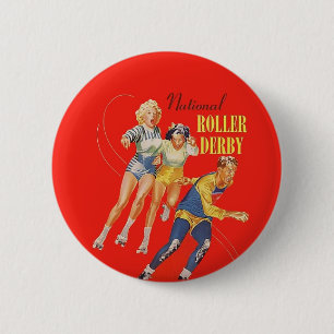  programma Roller Derby Ronde Button 5,7 Cm