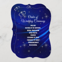 Programma Royal Blue, Diamonds en Heart Wedding