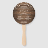 Programma Rustic Wood Burgundy Pumpkin Fan Handwaaier (Achterkant)