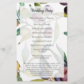 Programma Savory Olive Tuscan Waterverf Wedding Pr (Achterkant)