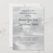 Programma Strandduinen Trouwceremonie (Voorkant)