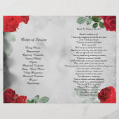 Programma ter begrafenisondersteuning van de Roodr Flyer (Achterkant)