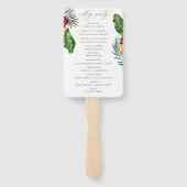 Programma Tropical Wedding Fan Handwaaier (Achterkant)
