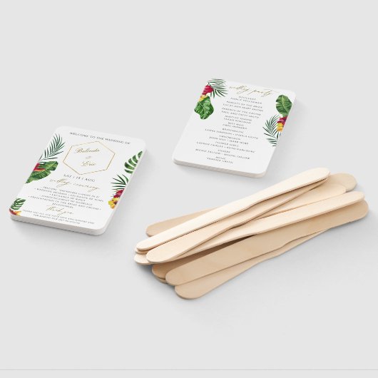 Programma Tropical Wedding Fan Handwaaier (Niet-gemonteerd)