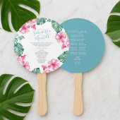 Programma Tropical Wedding Theme Fan Handwaaier