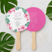 Programma Tropical Wedding Theme Fan Handwaaier