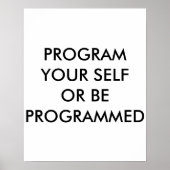 PROGRAMMA UW ZELF POSTER (Voorkant)