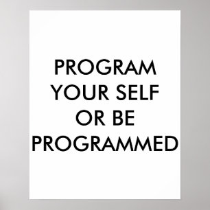 PROGRAMMA UW ZELF POSTER