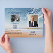 Programma van de begrafenisdienst: Viering van het Flyer (Hand)