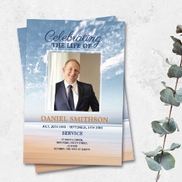 Programma van de begrafenisdienst: Viering van het Flyer